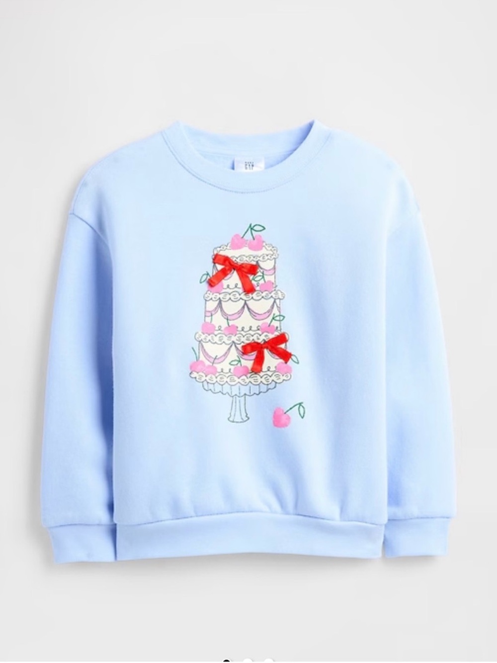 🆕- GAP-Serene Blue Cake Graphic
Sweatshirt. Size: 2yrs